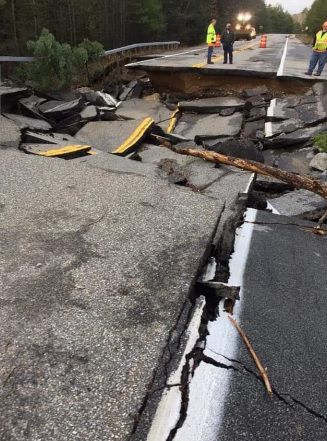 Hague road damage